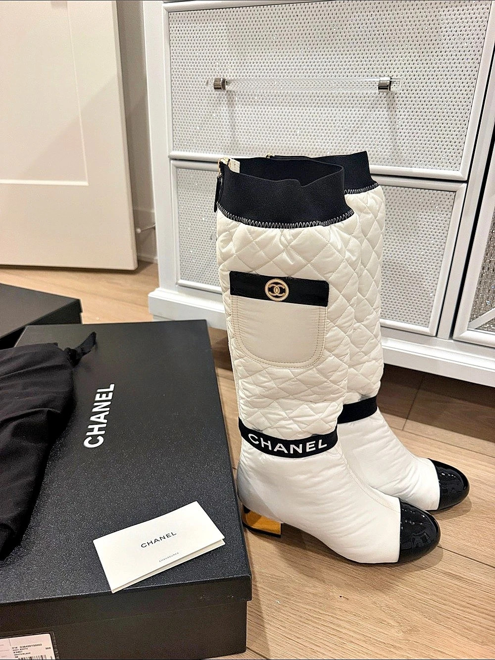 Authentic CHANEL Quilted 2 in 1 b